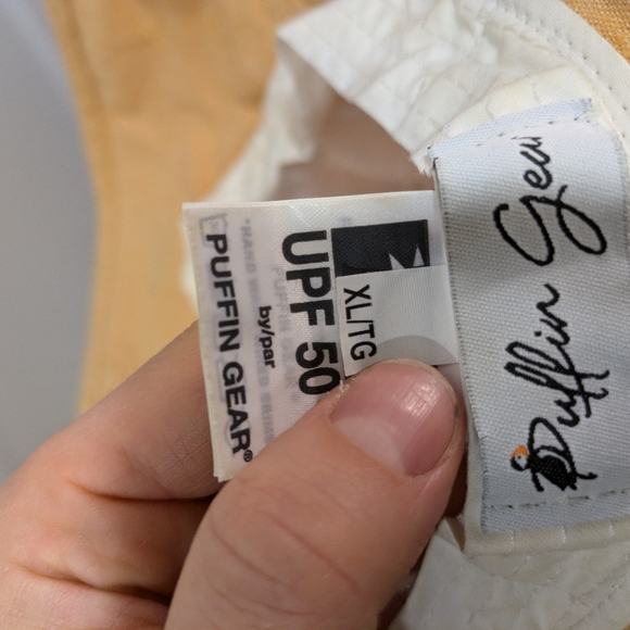 Puffin Gear Sun Protection Classic Linen/Cotton Hat - Wheat XL - Made in Canada - Picture 3 of 7